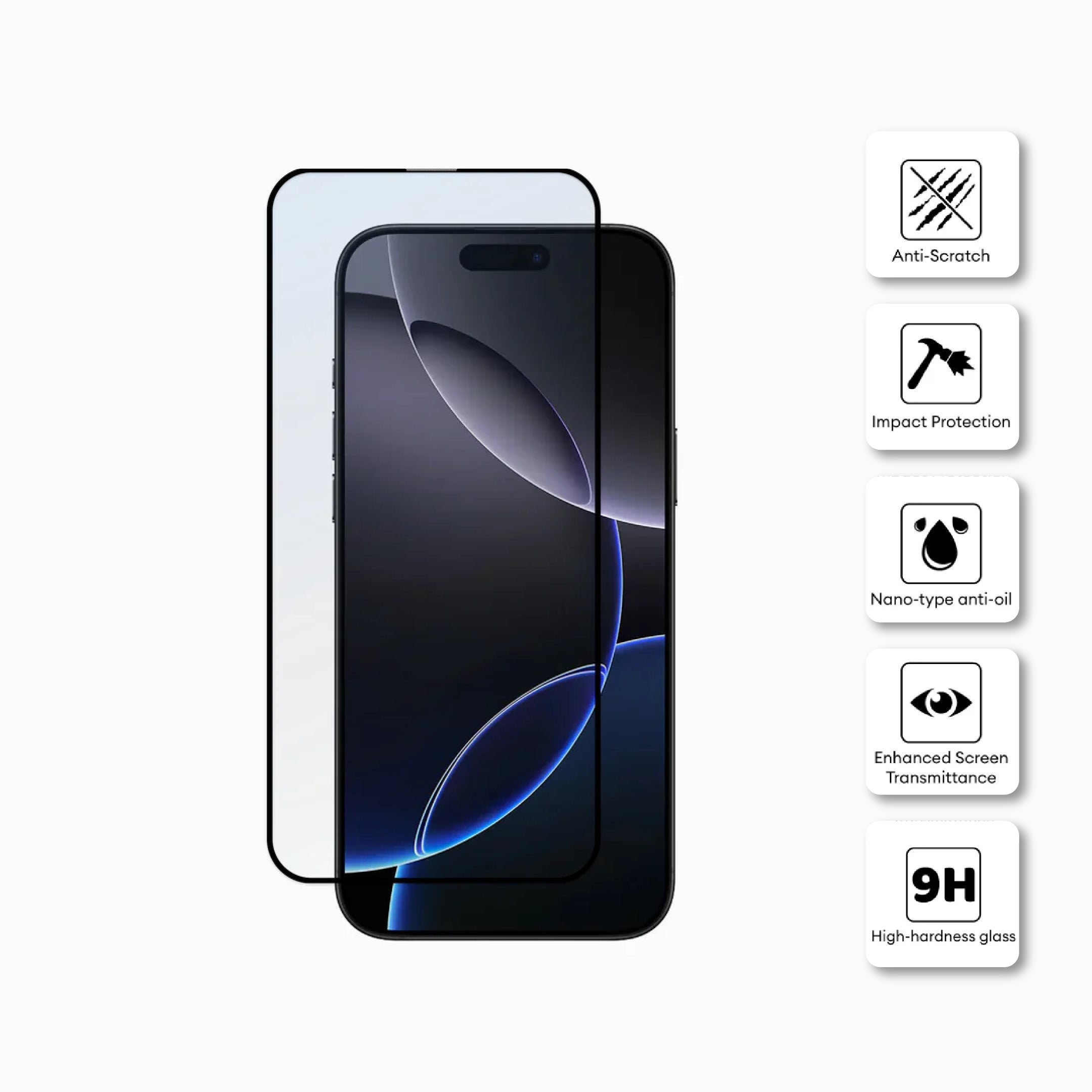 Pisen Tempered Glass Screen Protector for iPhone 16 Pro MRE-TM86-I16 Pro