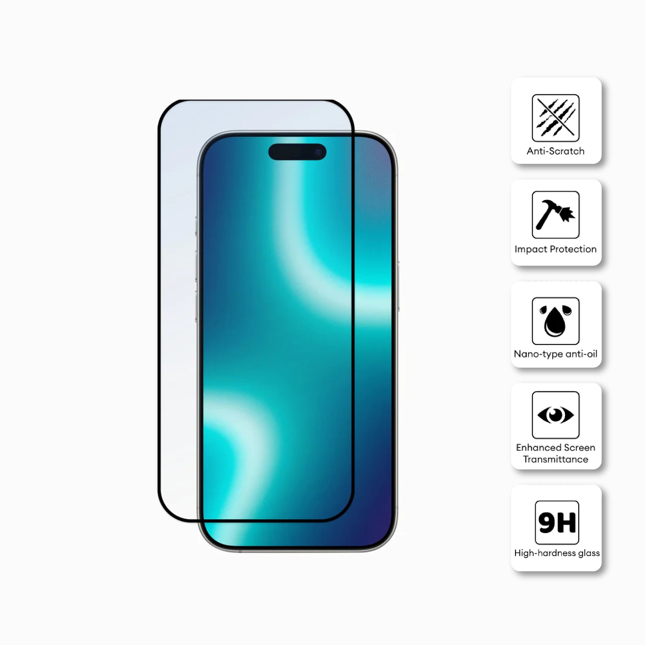 Pisen Tempered Glass Screen Protector for iPhone 17 MRE-TM86-I17