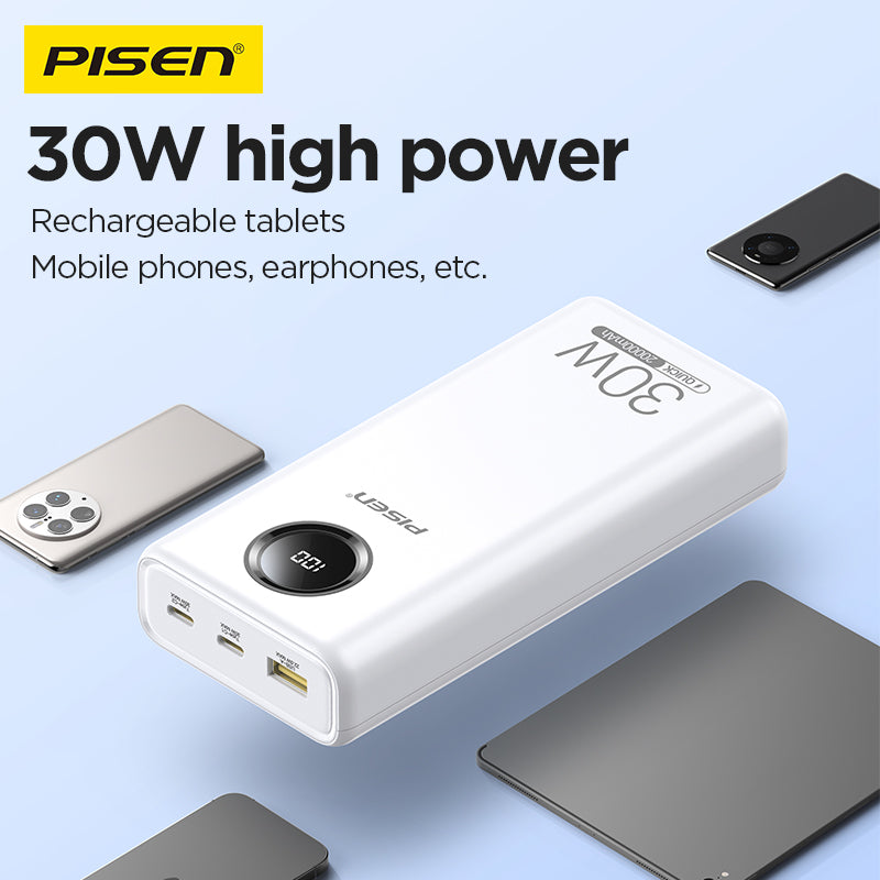 PISEN QUICK 30W Quick charging 20000mAh power bank TS-D337