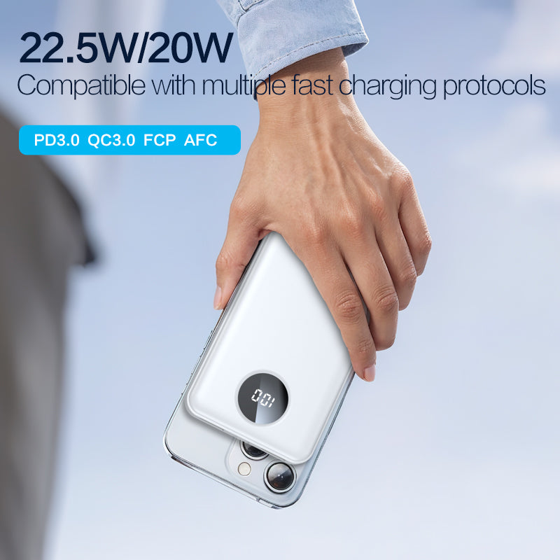 PISEN PRO 22.5W 10500mAh พาวเวอร์แบงค์อัจฉริยะพร้อมจอแสดงผลดิจิตอล TS-D300