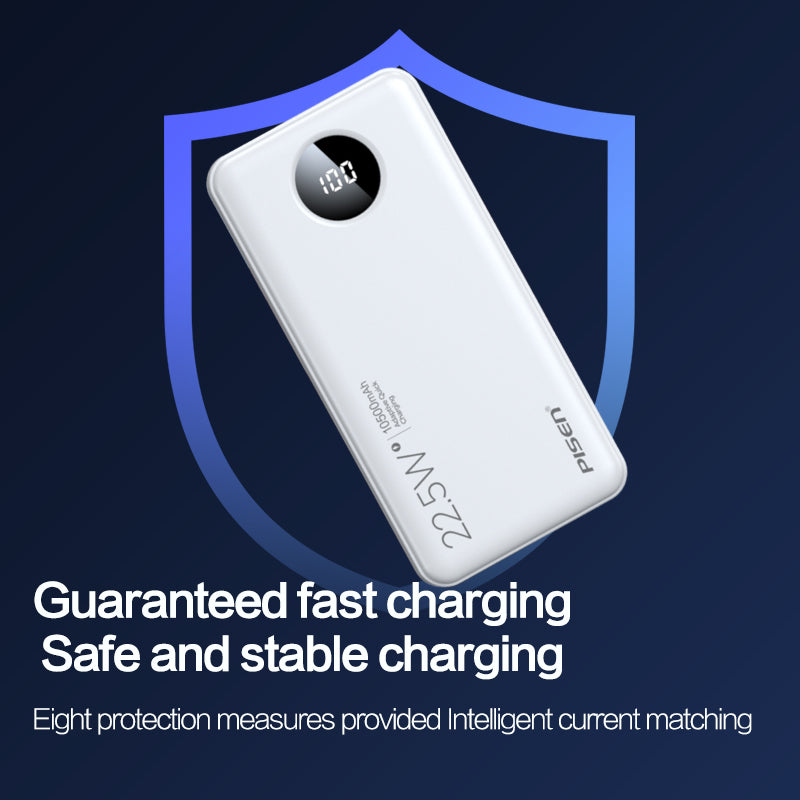 PISEN PRO 22.5W 10500mAh พาวเวอร์แบงค์อัจฉริยะพร้อมจอแสดงผลดิจิตอล TS-D300
