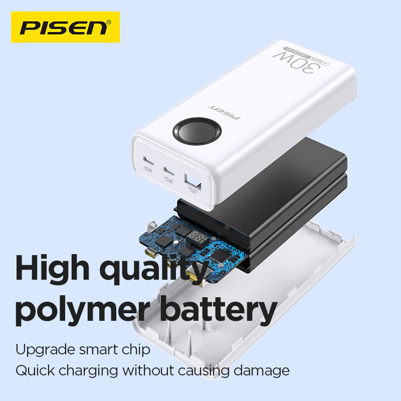 PISEN QUICK 30W Quick charging 20000mAh power bank TS-D337