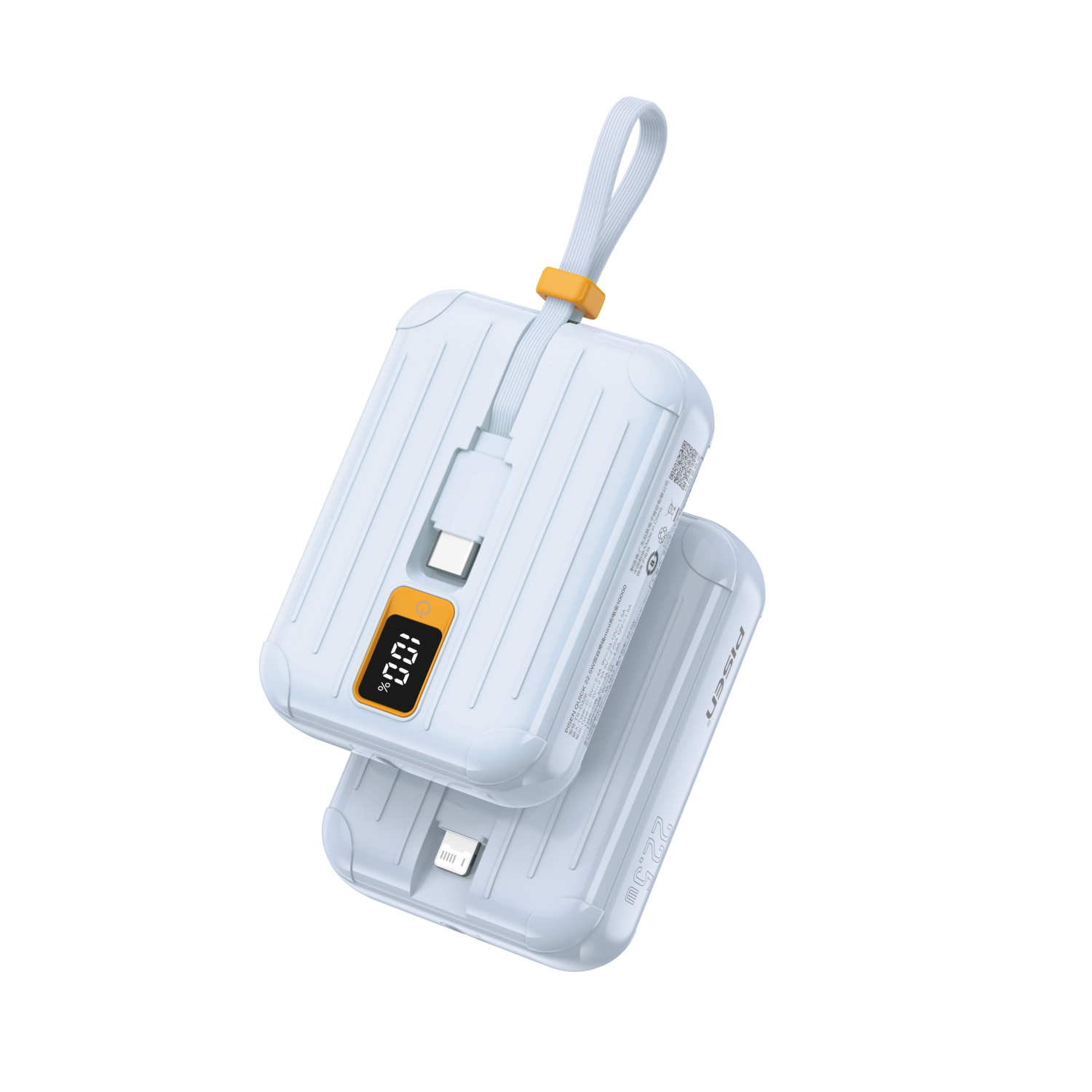 PISEN Power Tiny 22.5W 10000mAh With Dual Cable Power Bank TS-D326