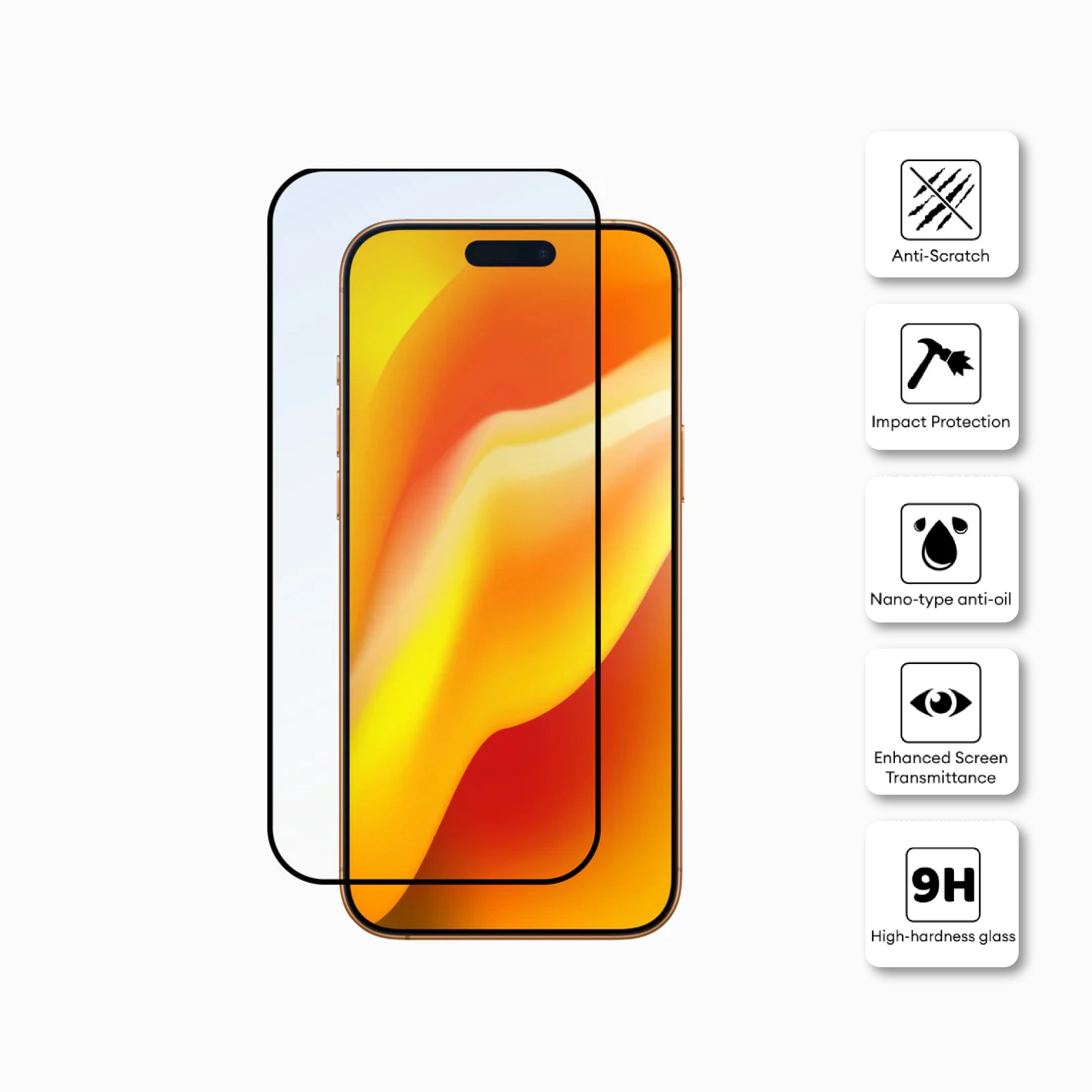 Pisen Tempered Glass Screen Protector for iPhone 17 Pro MRE-TM86-I17 Pro