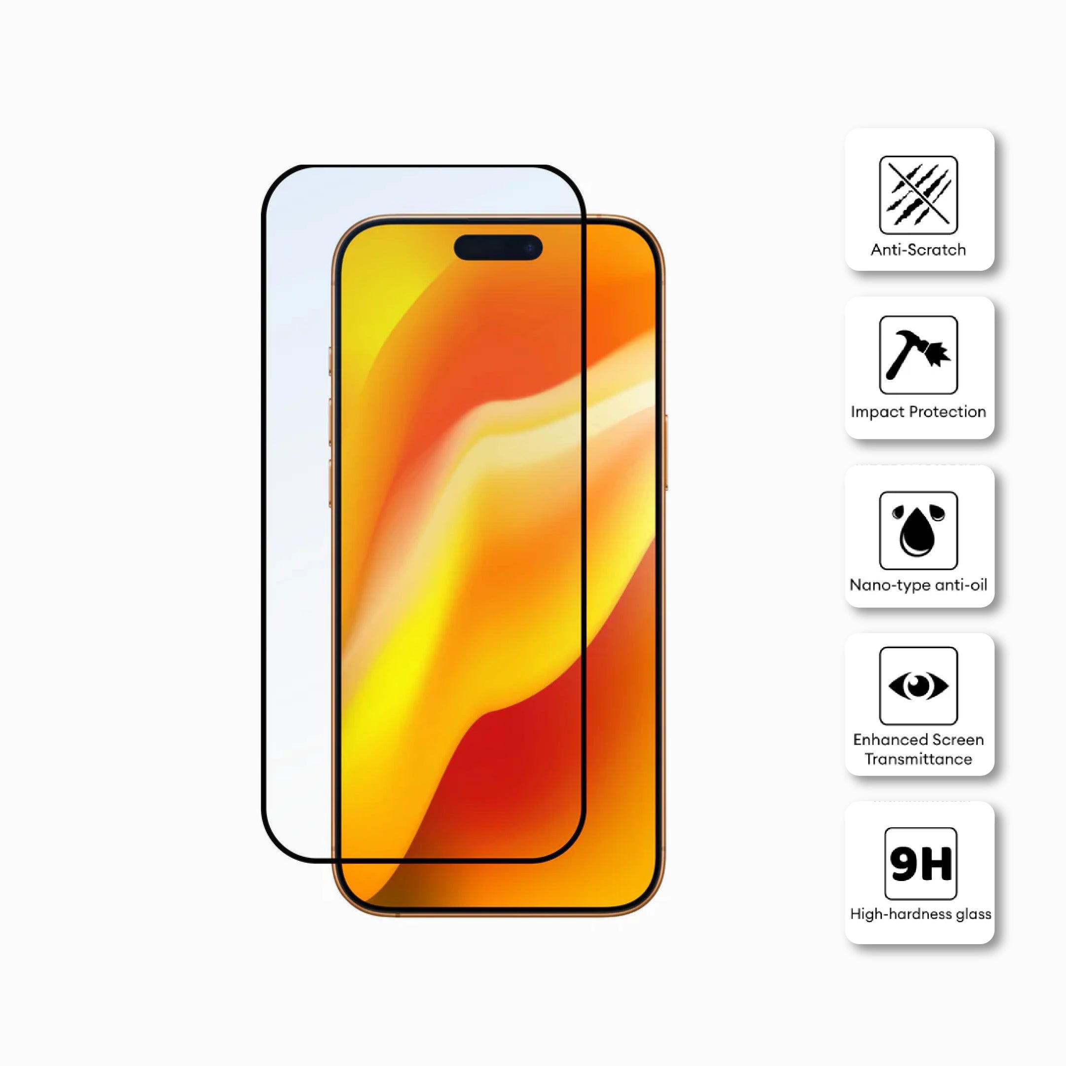 Pisen Tempered Glass Screen Protector for iPhone 17 Pro Max MRE-TM86-I17 Pro Max