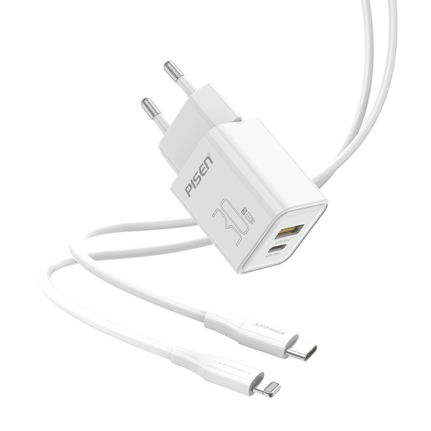 PISEN 1A+1C Quick GaN 30W Fast Wall Charger TP-C52