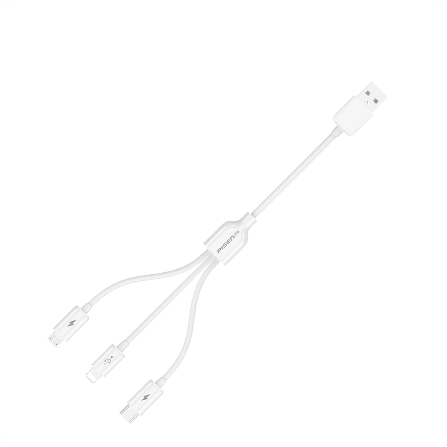 PISEN Mr White 3-In-1 (Lightning/USB-C/Micro) Cable 1.5m AP07