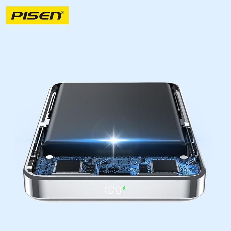 PISEN PowerMag พาวเวอร์แบงค์ 2 in 1 ดิจิตอลแม่เหล็ก TP-D080