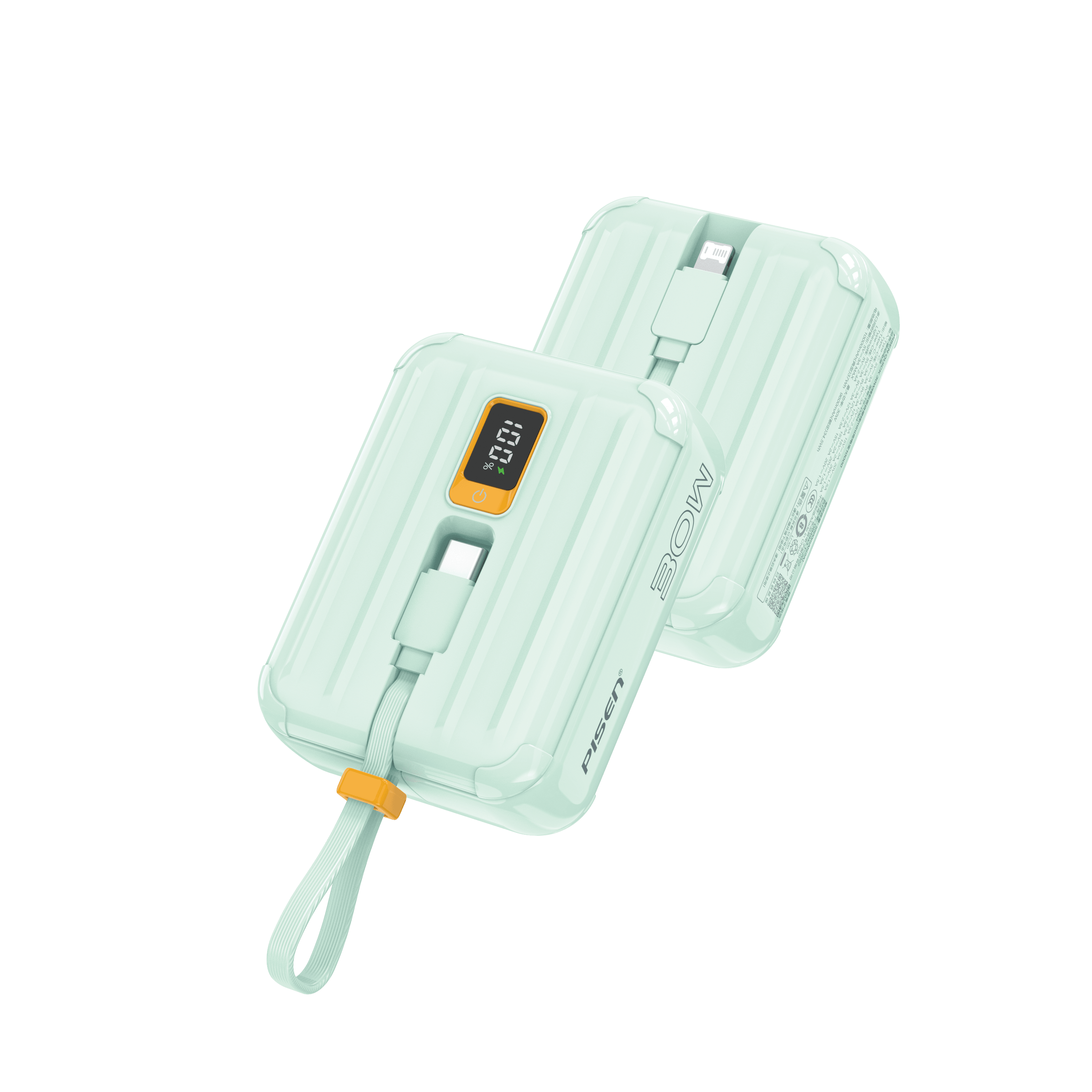 PISEN Power Tiny 30W 10000mAh พร้อมสายชาร์จคู่ TS-D364