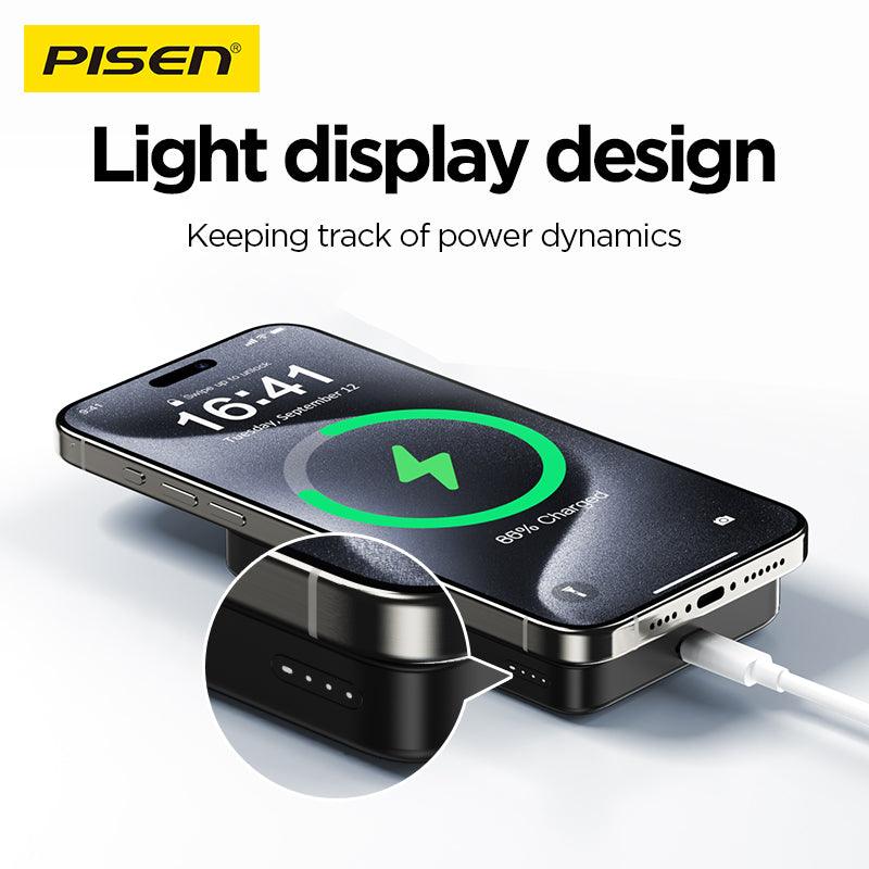 PISEN QUICK 30W Magnetic Qi2 Wireless Fast Charging Power Bank TP-D101