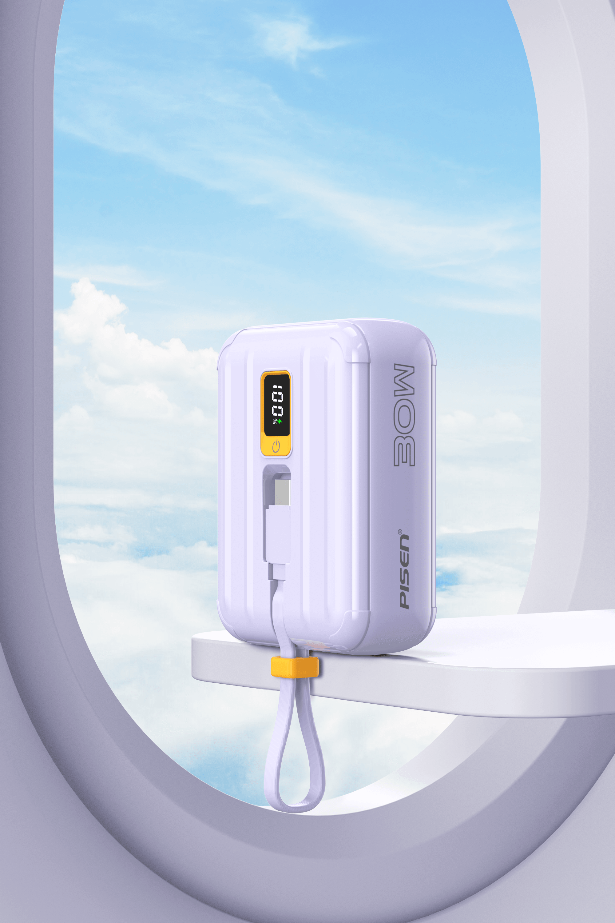 PISEN Power Tiny 30W 10000mAh With Dual Cable Power Bank TS-D364