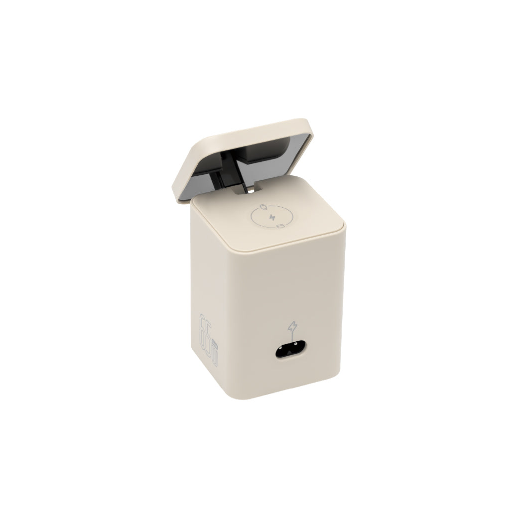 PISEN 65W GaN Desktop MagStation Changer Light-pink TS-C193