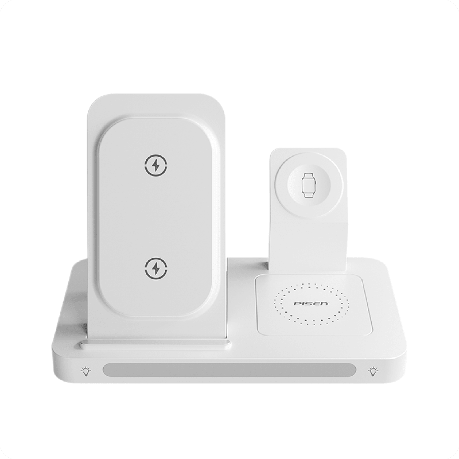 PISEN Multifunctional foldable wireless charging station (night light ver) XY-C56