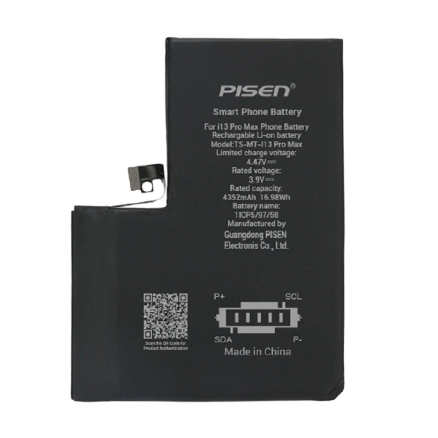 PISEN iPhone 13 Pro Max ชุดแบตเตอรี่ซ่อมเฉพาะรุ่นใหม่