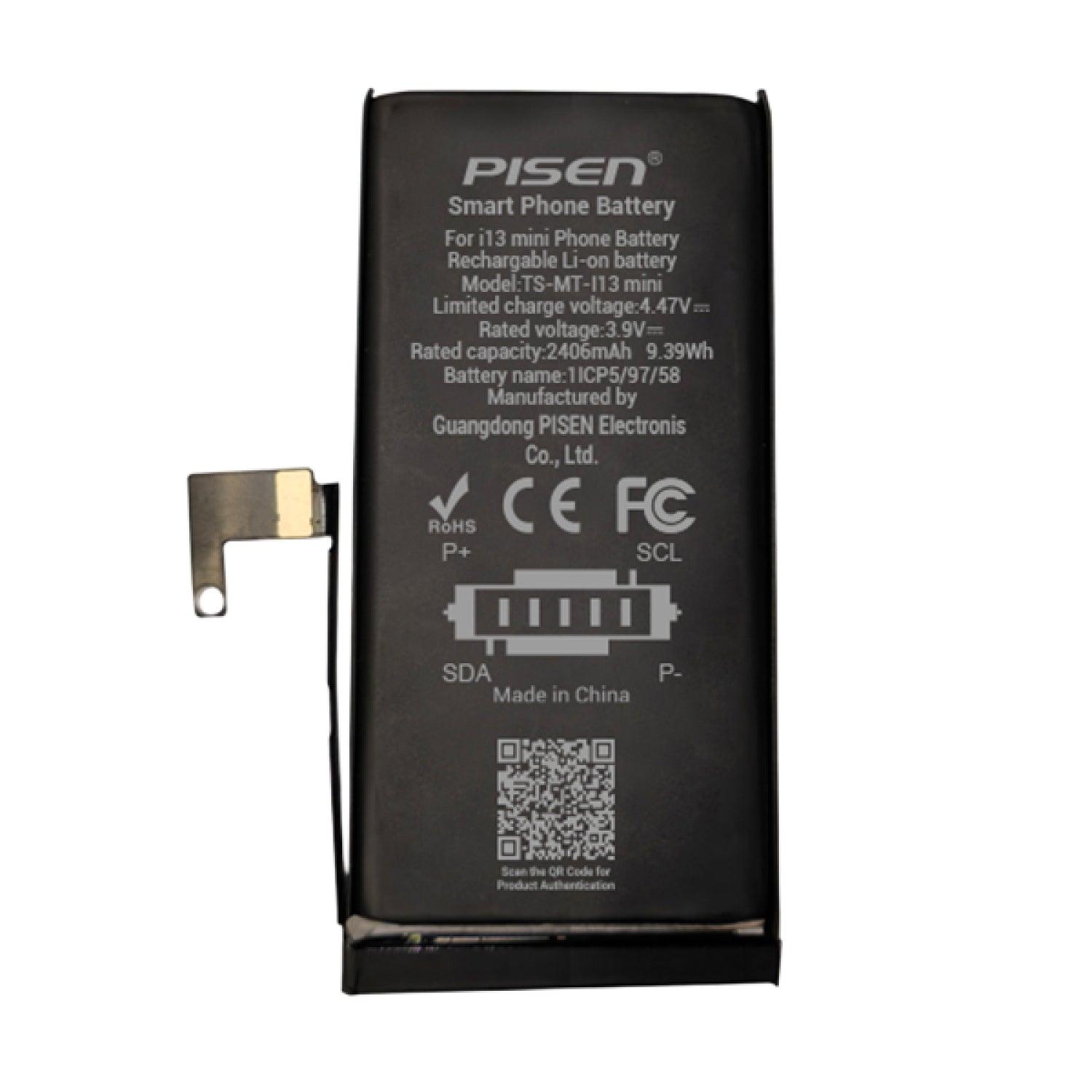 PISEN iPhone 13 mini ใหม่ ซ่อมเฉพาะแบตเตอรีประกอบใหม่