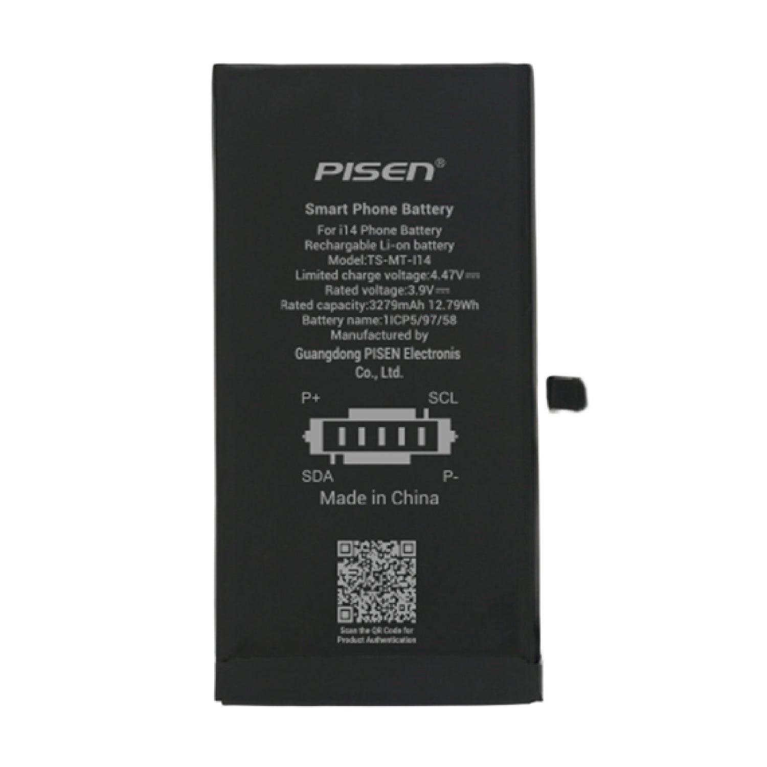 PISEN iPhone 14 ชุดแบตเตอรี่ซ่อมเฉพาะรุ่นใหม่