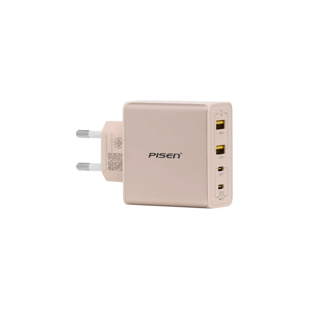 PISEN Cozy Pluggy 65W GaN Charger Light-pink TP-C66