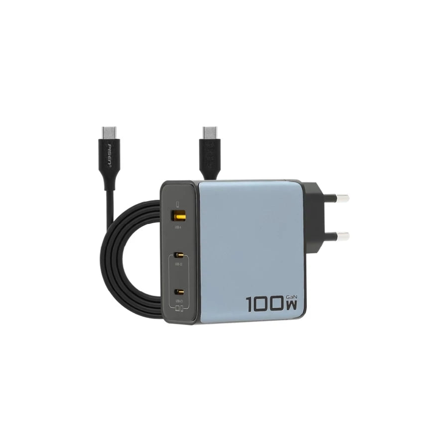 PISEN BOLT Lite 100W 2C1A GaN Fast Charger Set Grey TP-C67